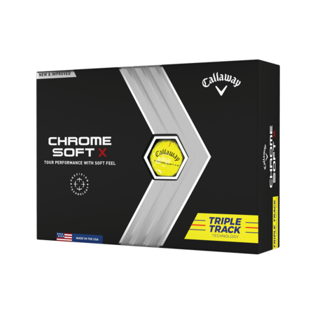 Callaway Chrome Soft X Triple Track Yellow