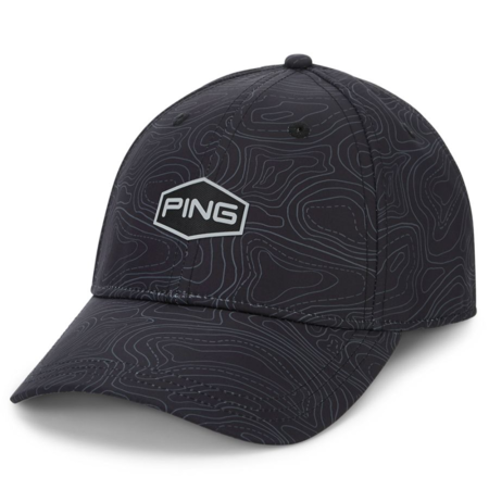 Ping Map Print Cap